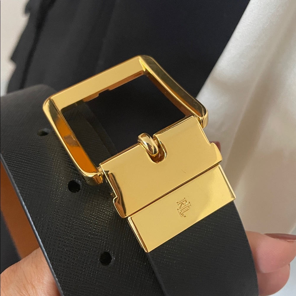 Lauren Ralph Lauren Women's Reversible Leather Belt